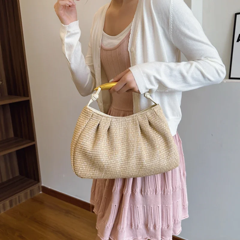 

Vintage Minimalist Diaper Bag For Women Elegant Crossbody Bag Luxury Designer Tote Leather Elegant Everyday Essential