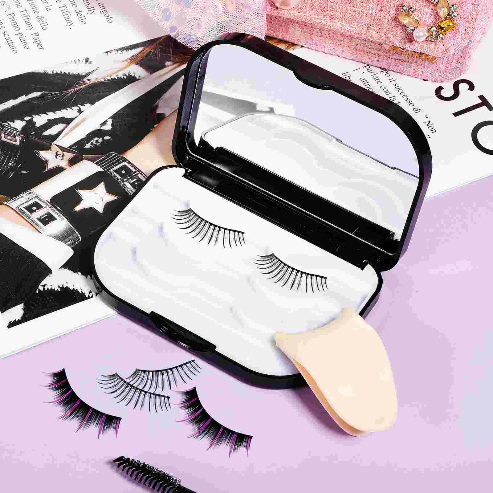 Lash Fake Eyelash Organizer scatola falsa custodia per applicatore di ciglia magnetiche viaggio per anziani