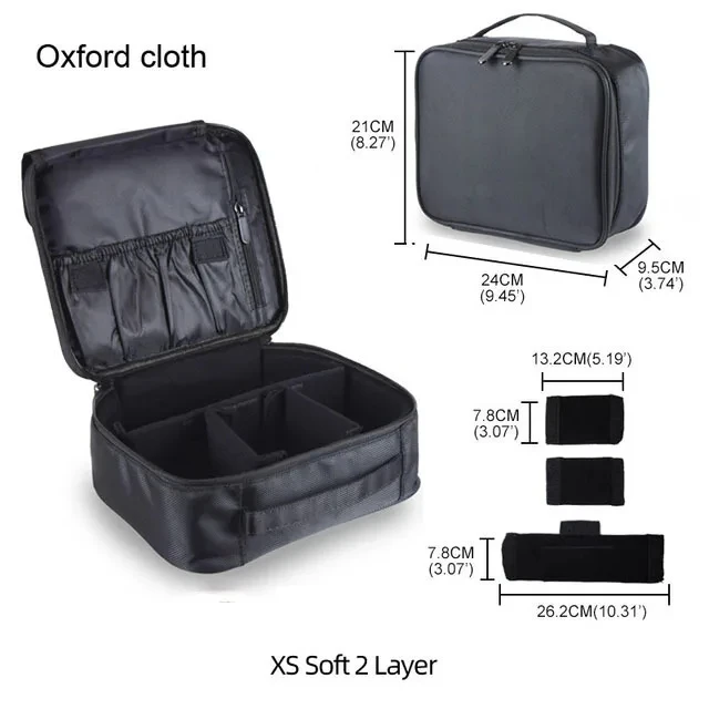 Professionele make-up case vrouwelijke reizen grote capaciteit schoonheid nagel toolbox cosmetische organisator koffers voor make-up opbergdozen