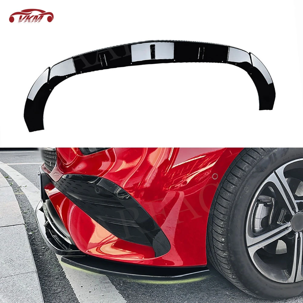 

ABS Front Lip Chin Spoiler for Mercedes Benz A Class W177 A180 A200 A35 AMG 2023+ Front Bumper Extension Body Kits Accessories