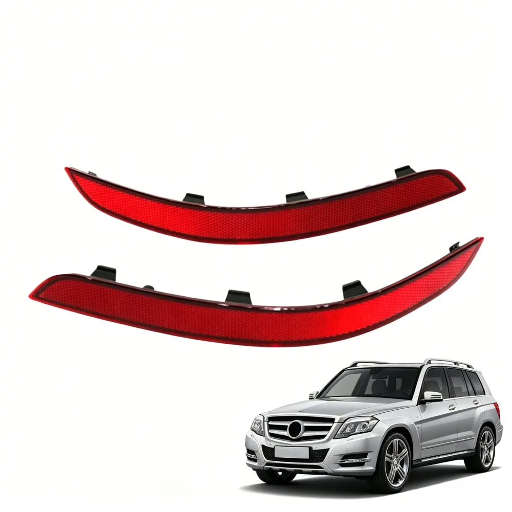 2PCS Rear Bumper Side Reflector Light Fit For Mercedes For Benz For GLK Class