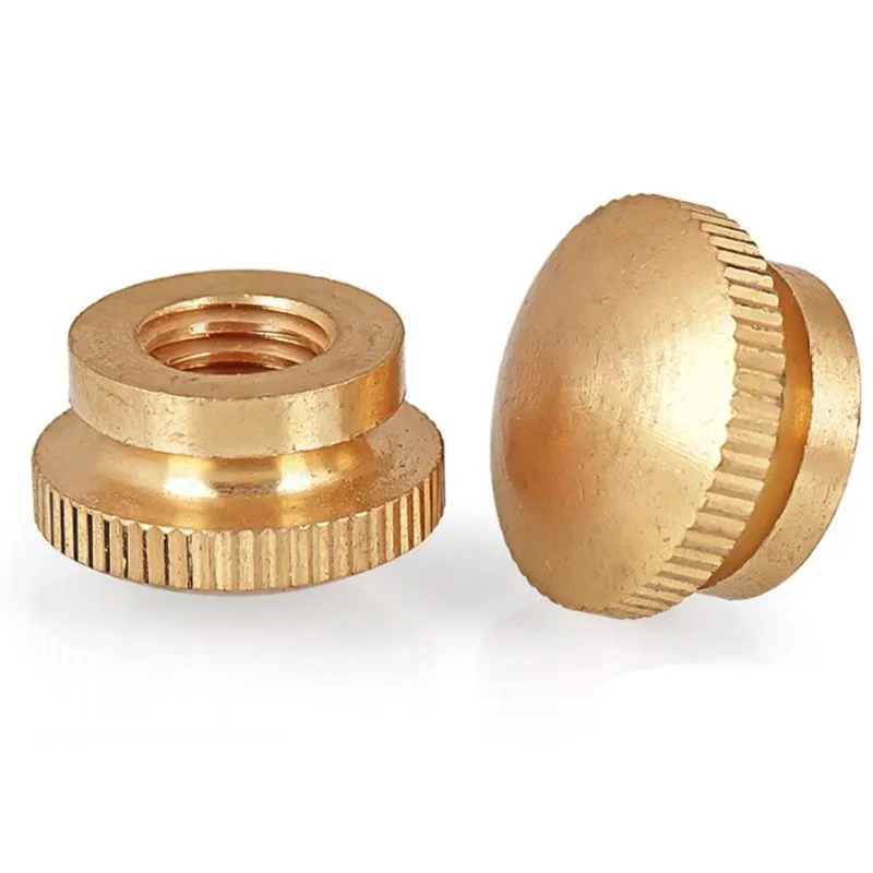 M3 M4 M5 M6 M8 M10 Brass round blind step Thumb Nut knurled Hand Tighten Nut