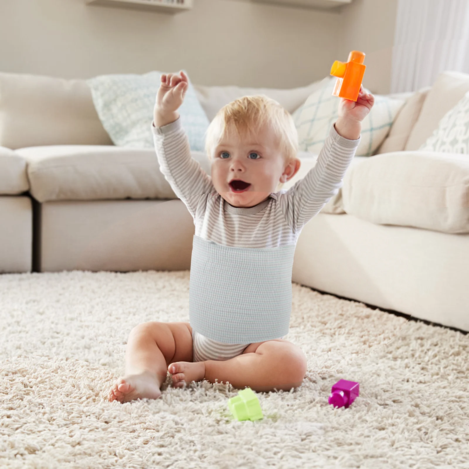 

Baby Cotton Striped Belly Band Newborn Abdomen Wrap Soft Infant Toddler Belt Keep Warm Umbilical Cord Protection