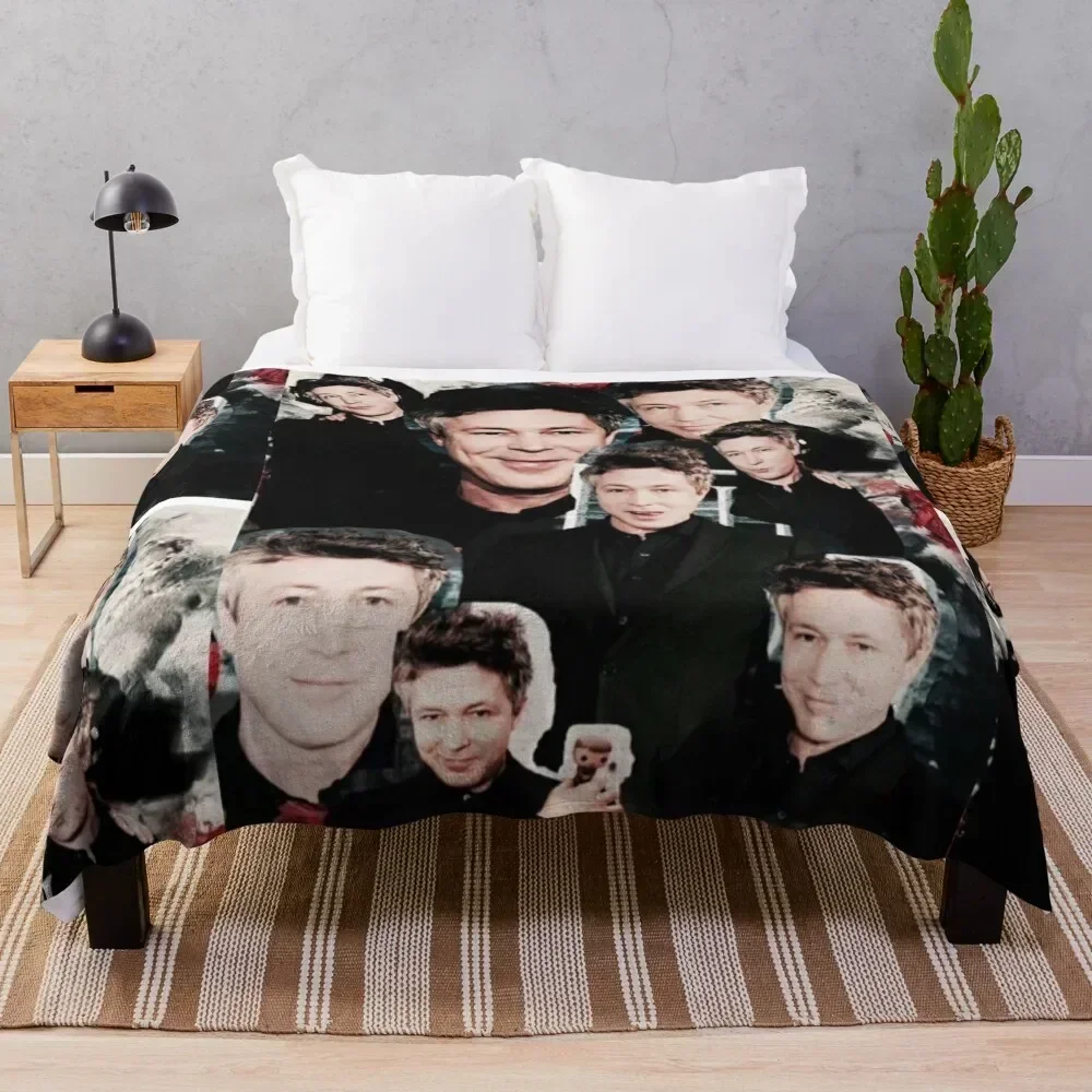 Aidan Gillen Throw Blanket Soft Solid Color Blanket for Couch Bed