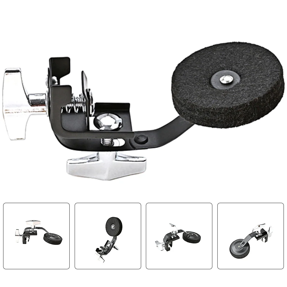 

Mute For Snare Drum Noise Reduction Tone Control Compact Design Easy Install Metal Felt Material Portable Drum Practice