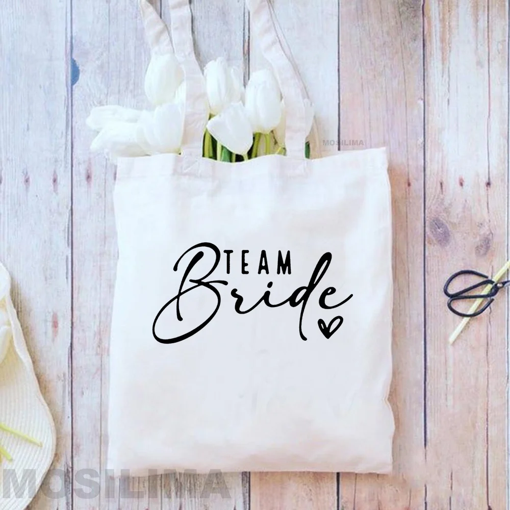 Tote Bag Bridesmaid Canvas Tote Bag Women Canvas Shopping Bag Bachelorette Party 35*40CM DG056