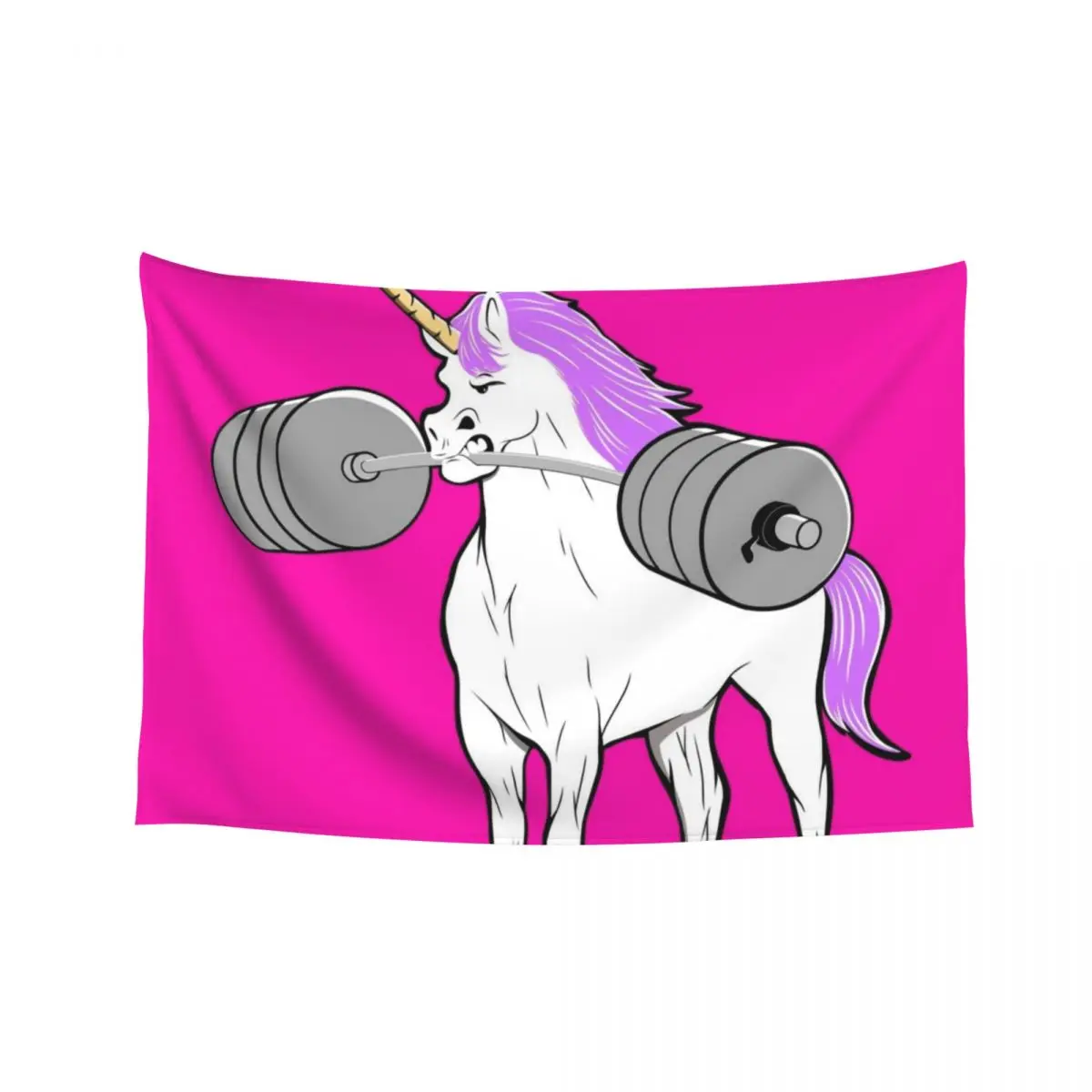 

Fitness, Barbell unicorn, Girls who lift, Barbell girl Tapestry Room Decorations Aesthetic Wall Hanging Wall Funny Tapestry