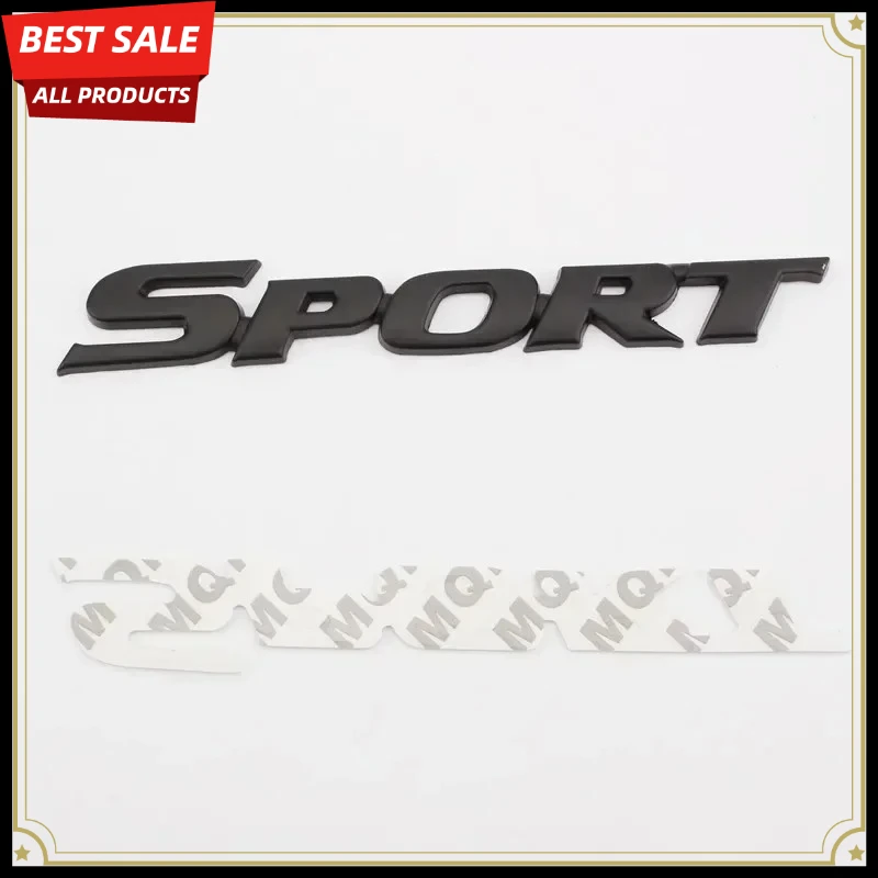 3D Metal SPORT Car Emblem Badge Sticker Decal for Fender Trunk Accessories Suitable for BMW KIA Audi Corolla Camry CHR view 4