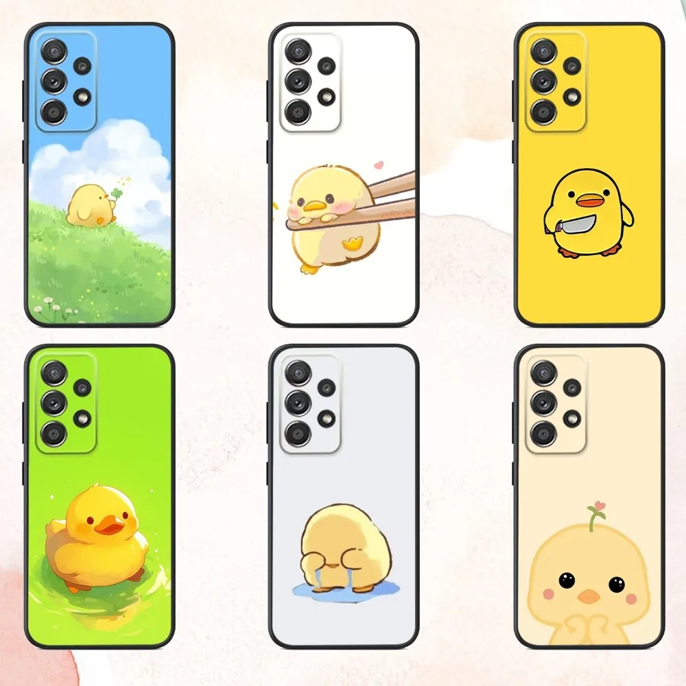 

Yellow Duck Phone Case For Samsung S25,S24,S21,S22,S23,S30,Ultra,S20,Plus,Fe,Lite,Note,10,9,5G Black Cover