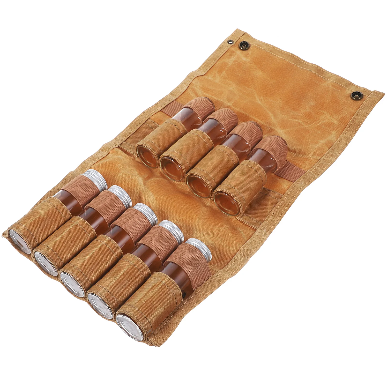 Leve dobrável saco de garrafa de especiarias portátil viagem acessórios de acampamento ao ar livre piquenique churrasco organizador multi-funcional