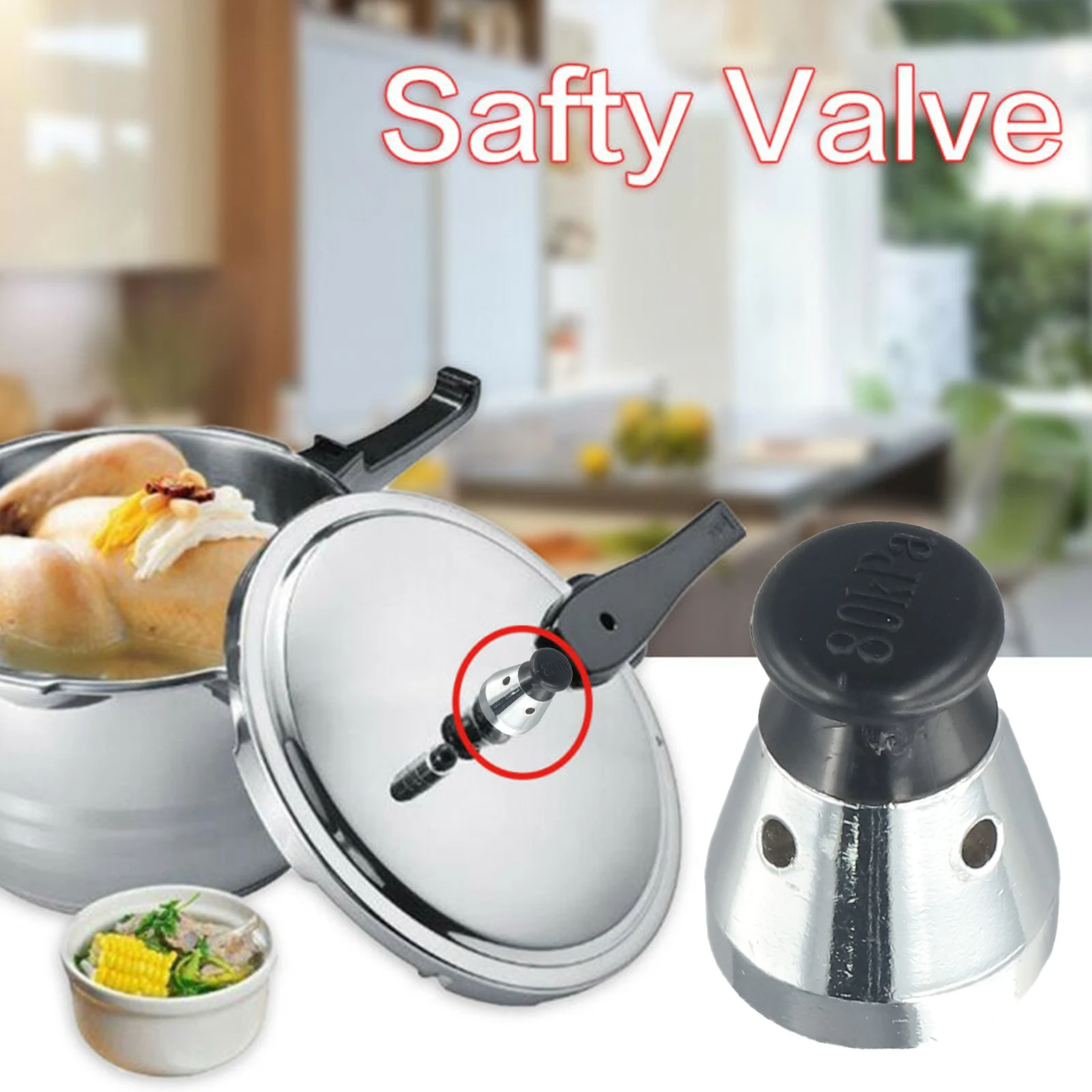 1pcs Safty Valves Compressor Valves High Pressure Cooker Universal Aluminium Alloy Safety Cooking Appliances Accessories