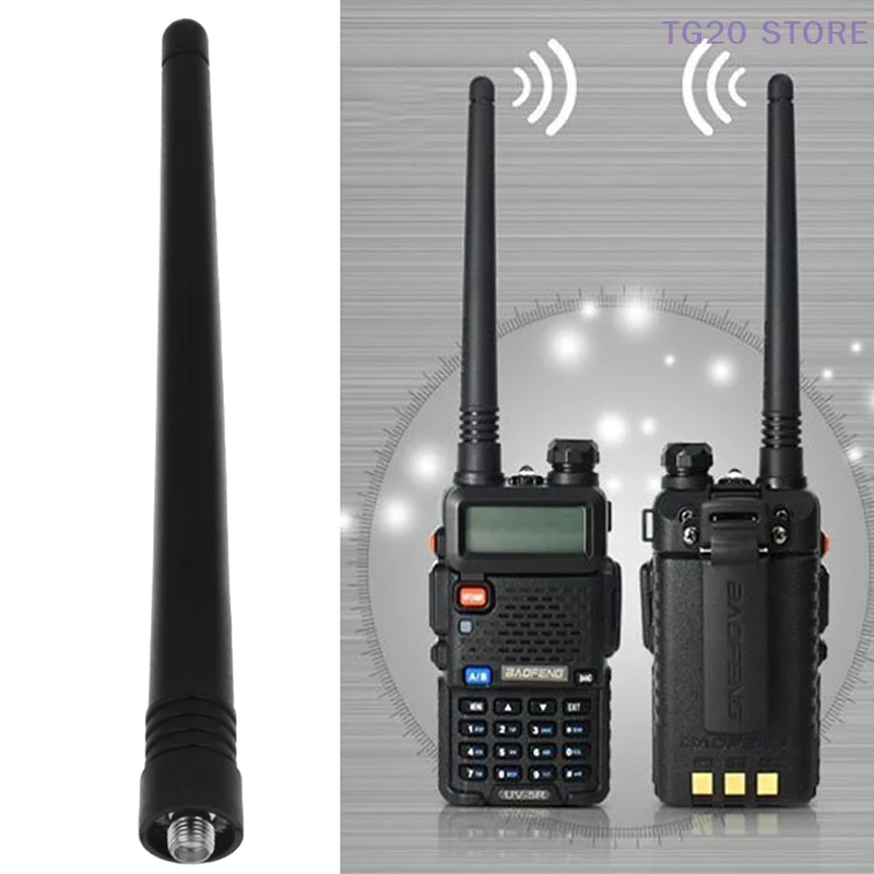 Baofeng Walkie-talkie Original Antenna SMA-F Ham HF Antenna UHF&VHF 65-108MHZ Suitable For UV-5R/5RA/5RC/5RL Radio Accessories