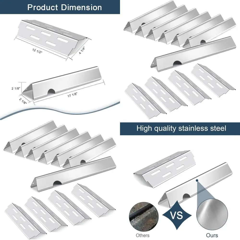 

Планки для гриля и теплозащитные экраны для Genesis II E-410, S-410, LX E-440, S-440 (нержавеющая сталь 304)