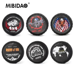 MIBIDAO Spare Tires Cover for TRX-4 Axial SCX10 1/10 Scale RC Crawler Car Model 100-120mm 1.9inch Wheel Tires Upgrade Parts