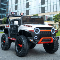 12V Kids Electric 4 Wheel Drive Off-Road Toy Rechargable Battery Car Sit By Child With Remote Control And LED Light