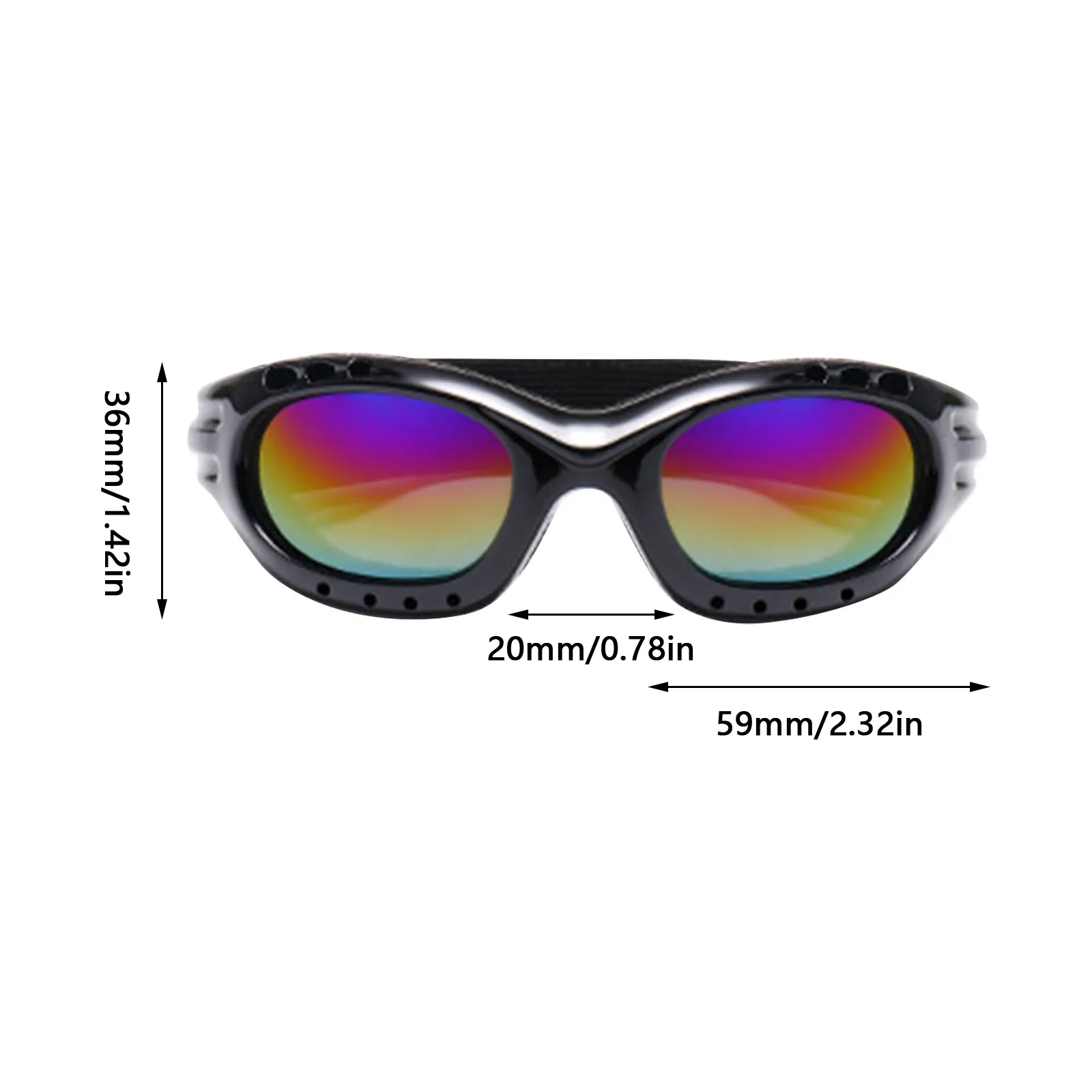 Fashion Outdoor Elastic Strap Mountaineering Goggles Motorcycle Windshield Ski Multifunction Dustproof Windproof Riding Glasses