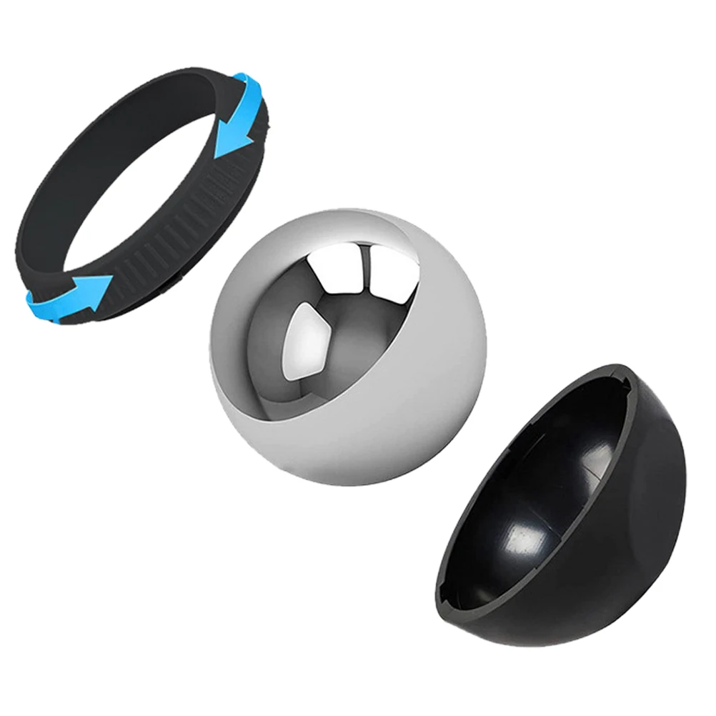 

Chilled Massage Ball Stainless Steel Black Detachable Ice Muscle Roller Pain Relief Tools Manual Massager For Body Shoulder Back