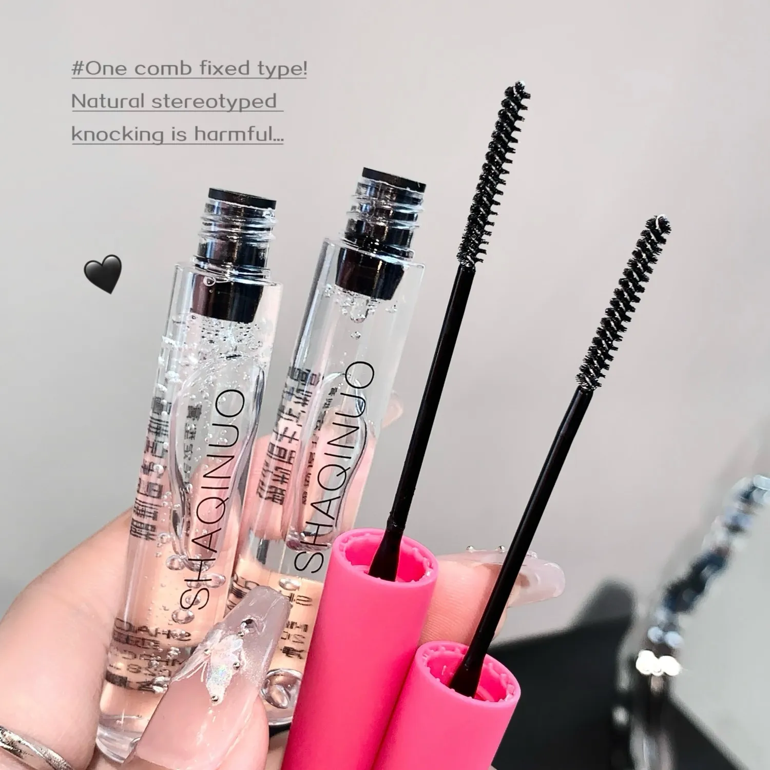 SHAQINUO Clear Eyebrow Gel Waterproof Long Lasting Brow Styling Gel Strong Hold Quick Dry Transparent Soap Brows Makeup