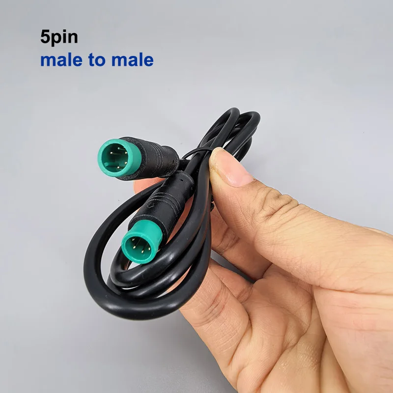 M8 2 3 4 5 6 8 Pin 1M E-bike Snelheidssensor man-vrouw M/F Verlengconnector Kabel Elektrische Fiets Waterdichte Ebike Draad