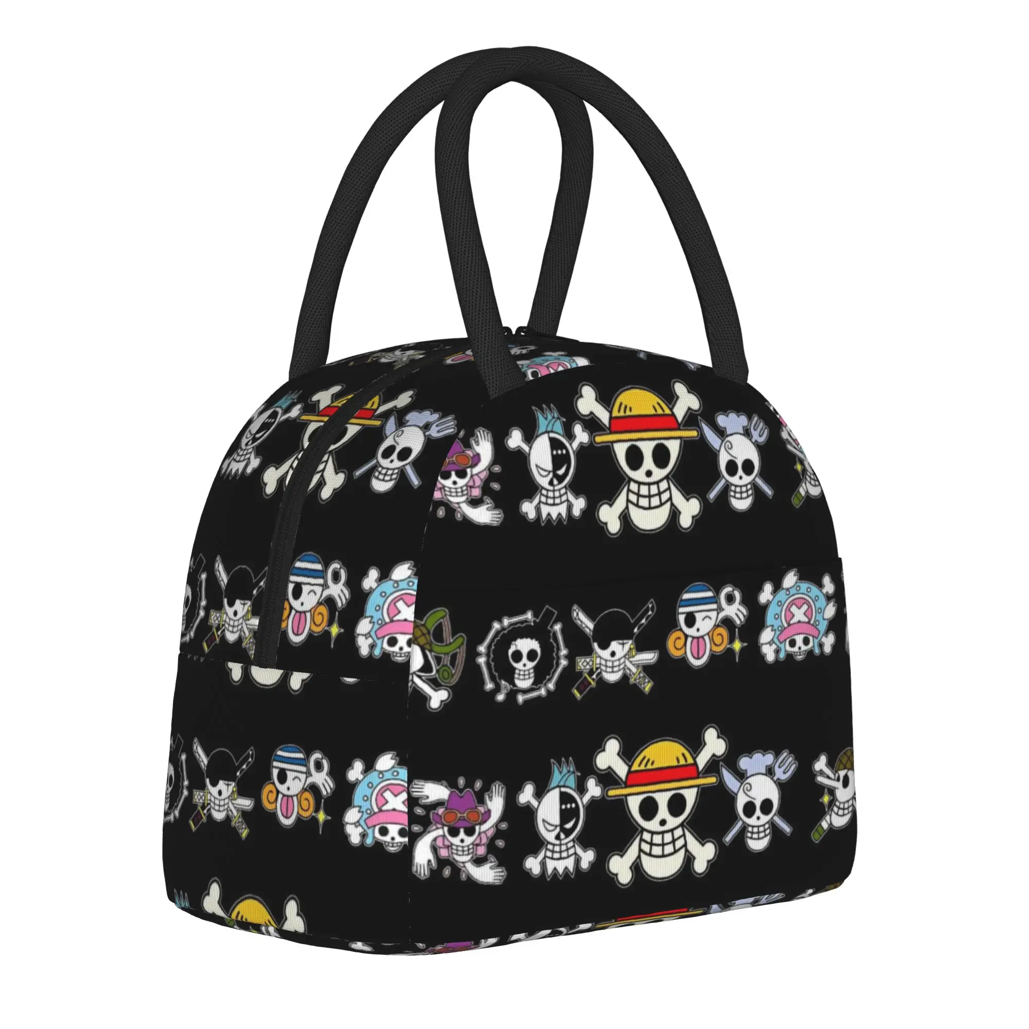 

Luffy Anime Insulated Lunch Bag Cooler Bag Reusable,Meal Container Portable Tote Lunch Box Men Women College Picnic