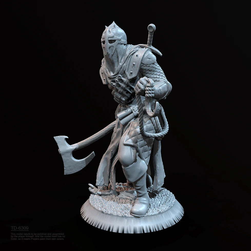 50mm 75mm Resin Soldier model kits figure colorless and self-assembled （3D Printing ） TD-6309/3D