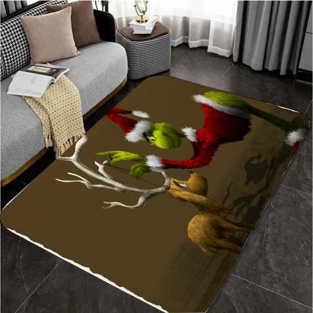 Carpets 1PC T-The Grinch Home Entrance Mats House Entrance Mat Cute Room Decor Bedrooom Carpet for Bedroom Kitchen Rug Rugs Foot