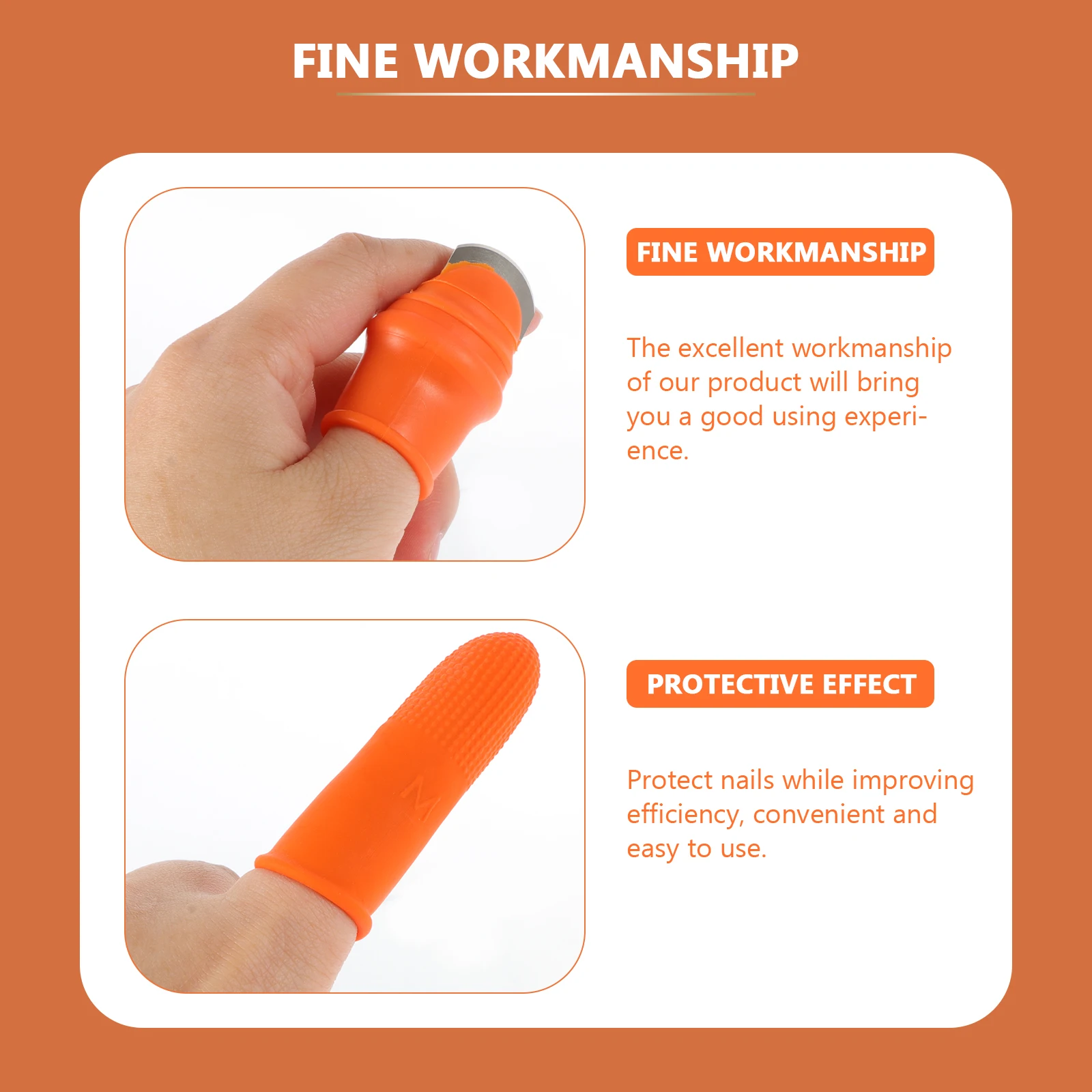 

Garden Silicone Thumb Separator Finger Harvesting Tool Vegetable Picking Pruning Gloves Fruit Citrus Orange Vegetable Gardening