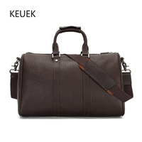 New Fashion Genuine Leather Travel Bag Men Handbags Retro Shoulder Crossbody Tote Bag Bolso Hombre Messenger Bags 