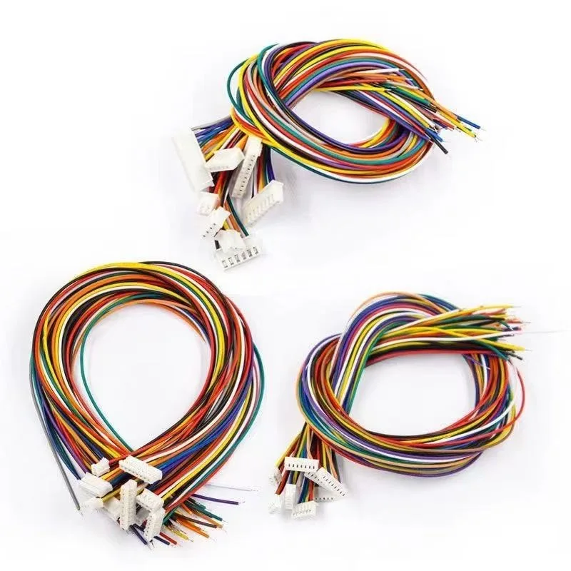 10Pcs XH-2.54 Male Connector Plug Pitch 2Pin 4Pin 5Pin 6 Pin 7Pin 8Pin 9Pin 10Pin Cable Connector for Lights RC Toys Batteries