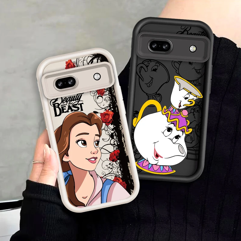 Beauty And Beast Anime For Google Pixel 9 8A 8 7 7A Pro XL 5G Eye Ladder Phone Case Soft TPU Shockproof Cover Cover Phone Case