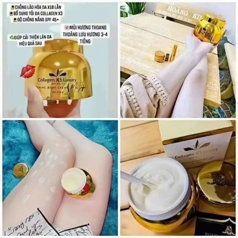 body collagen x3 LUXURY3 trang D&A. Chinh hang 250g