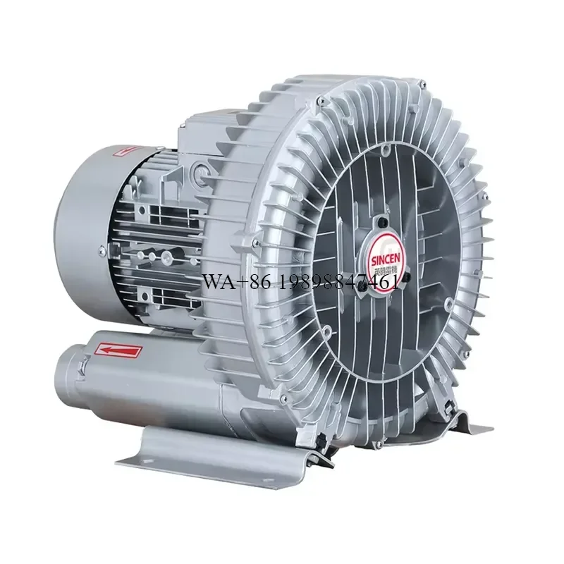 Wmwmnu for High Pressure AC 50Hz Regenerative Ring Blower 10HP 7.5KW 380V Aluminium Impeller 24/7 Non-Stop Fish Farm