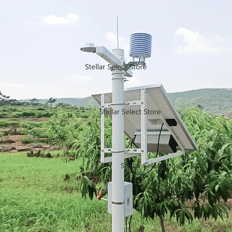 

RIKA RK900-01 Wholesale Outdoor Automated Garden Multi-function Meteorological Automatic Weather Station Kit for Wind and Rain