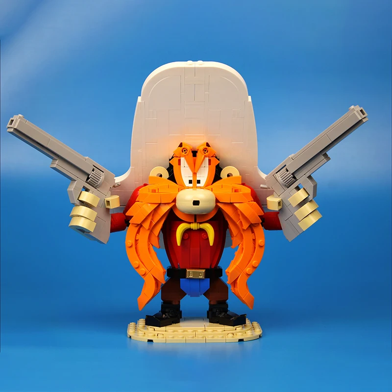 

693pcs MOC Yosemite Sam Sculptures Building Blocks Christmas Gift Educational Innovative STEM Assembly Project Kit Perfect