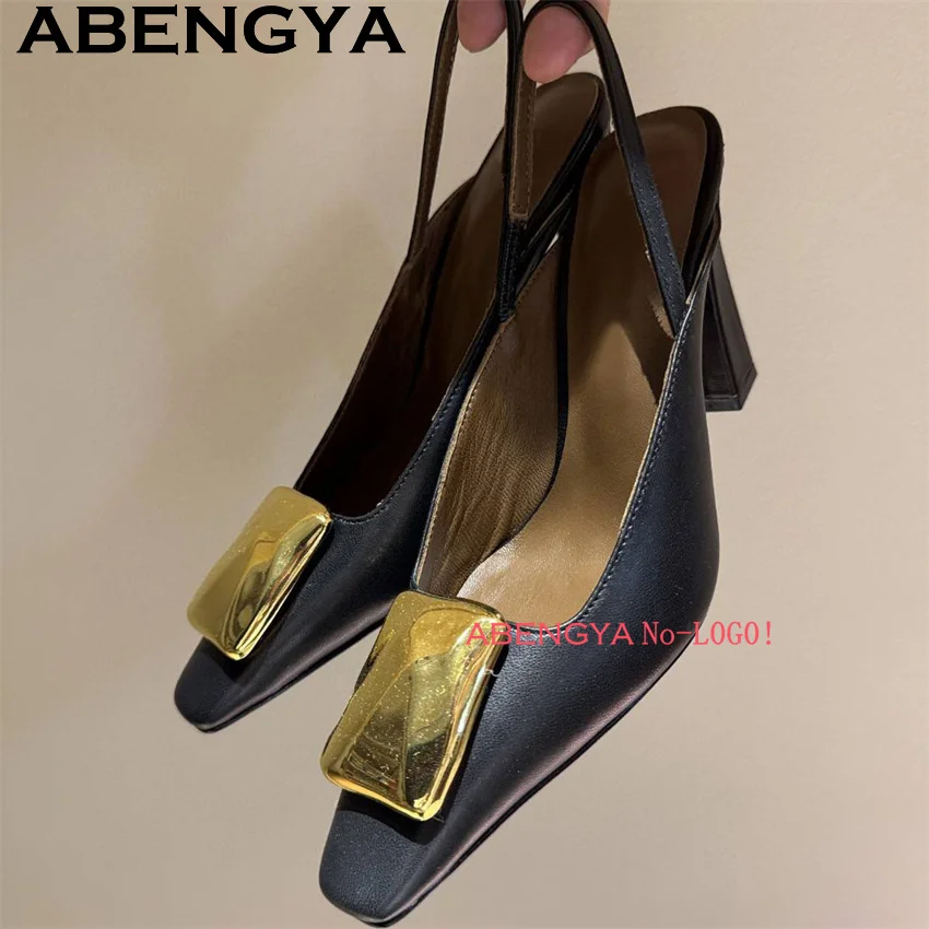 

Женские пикантные сандалии-гладиаторы на высоком каблуке из натуральной кожи с квадратным носком, летние модельные туфли для вечеринок, женские туфли