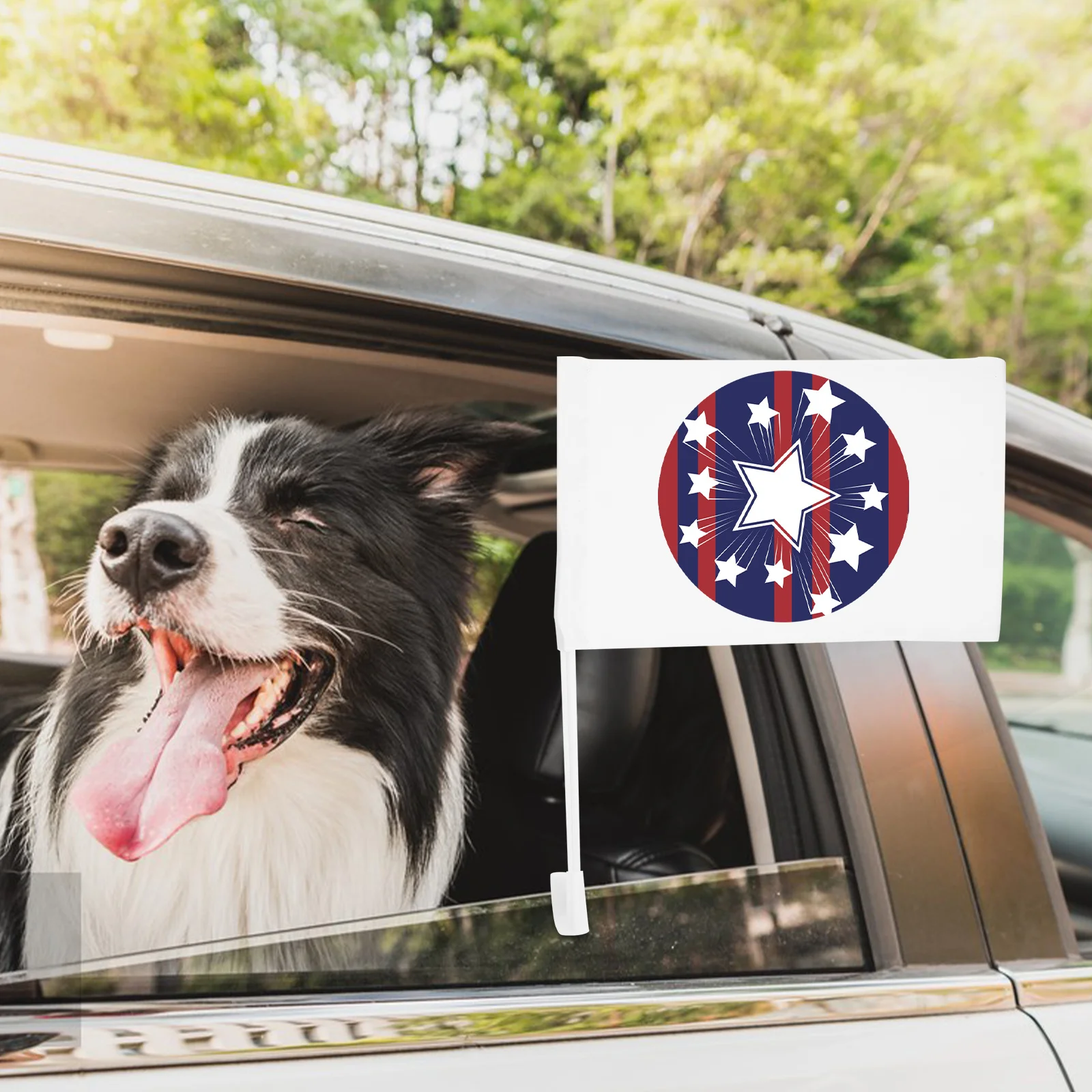 

1pcs Diy Heat Transfer Solid Color Blank Outdoor Decor Yard Ornament Durable Easy Install Car Flag Yard Flag Ornament Washable