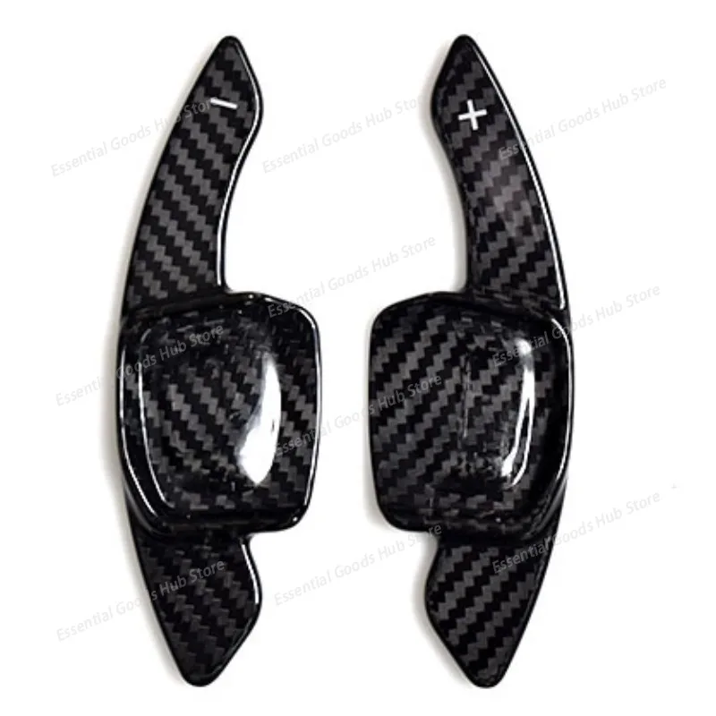 Dry Carbon Fiber Car Steering Wheel Shift Paddles For Volkswagen Golf 8/CC/C-TREK/Tiguan/Teramont