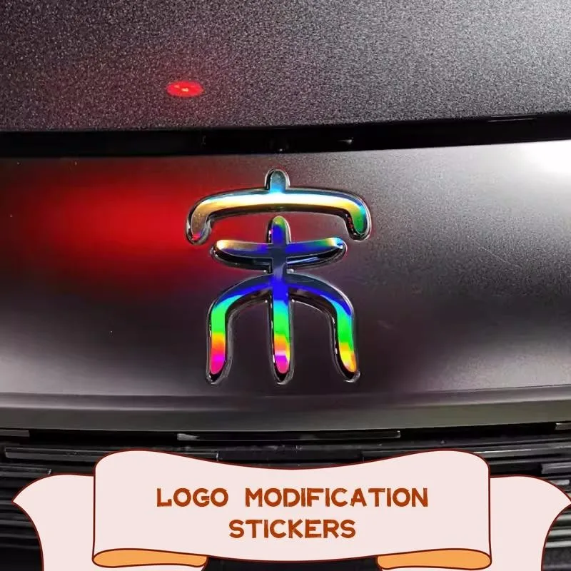 For BYD Song Plus Song Pro Song Dmi Song Ev DM LOGO Modification Waterproof Reflective Stickers Decal Rear Front Logo Decals