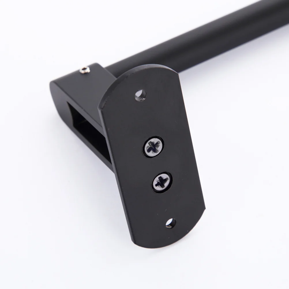 

Elegant Space Aluminum Toilet Paper Holder Matte Black Bathroom Storage Organizer Simple Design for Multiple Rooms