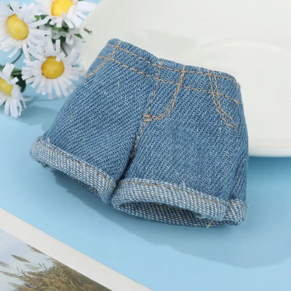 New Fashion Jeans Shorts Casual Wears Floral Leather Pants Doll Clothes for 11.5" Dolls/for 1/6 BJD Dolls/For 30cm Doll