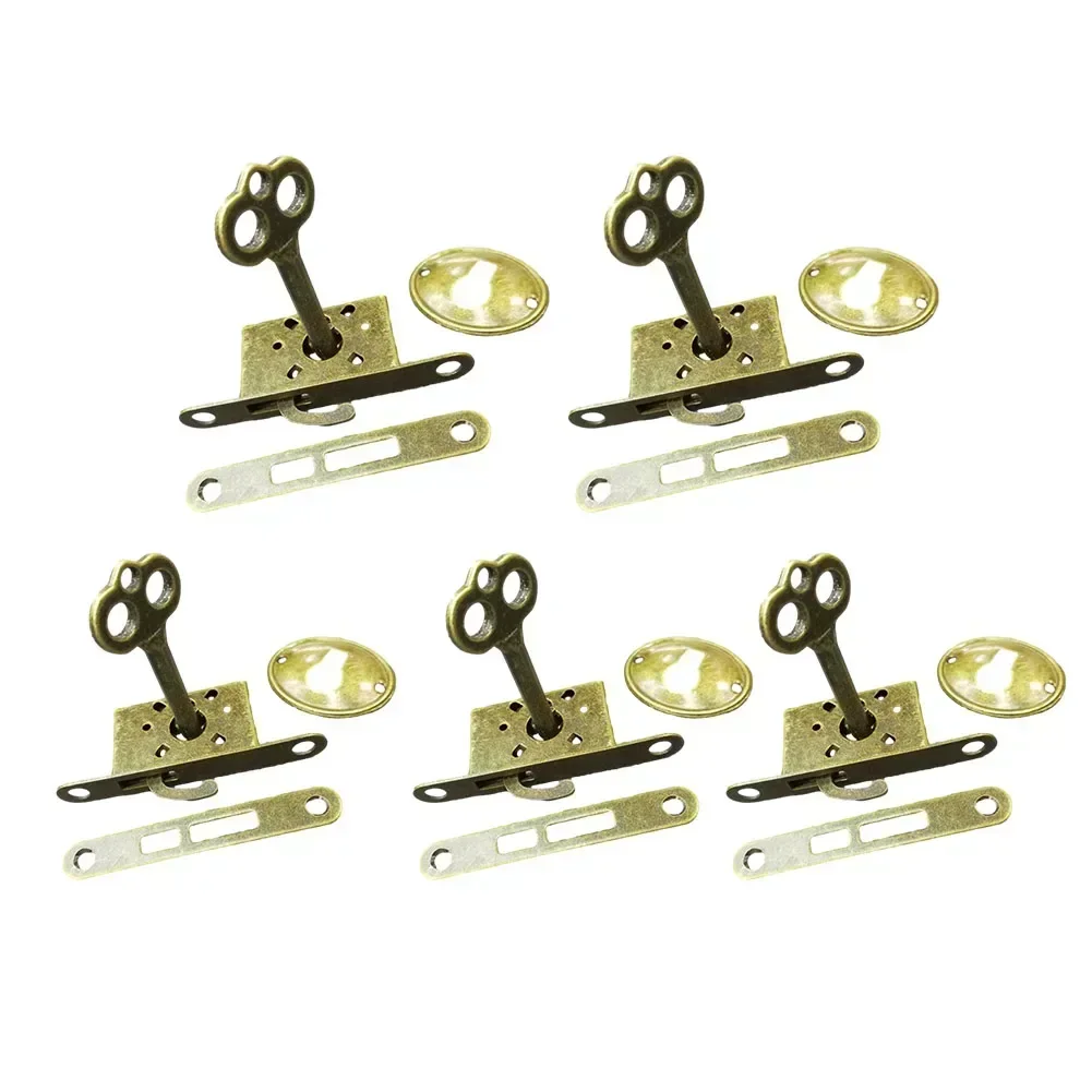 Antique Furniture Lock  Vintage Design  Compact And Easy To Use  Left And Right Key Operation  Durable And Long Lasting  15PCS