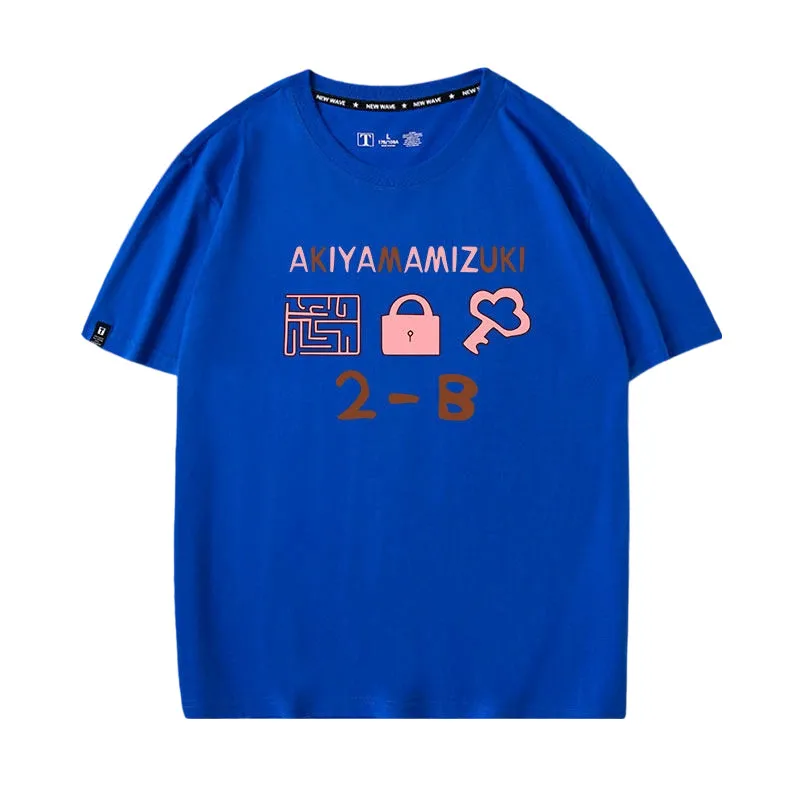 World Plan Colorful Stage Feature Hatsune Miku Pure Cotton Printed Men's and Women's Clothing Xiaoshan Ruixi Loose T-shirt