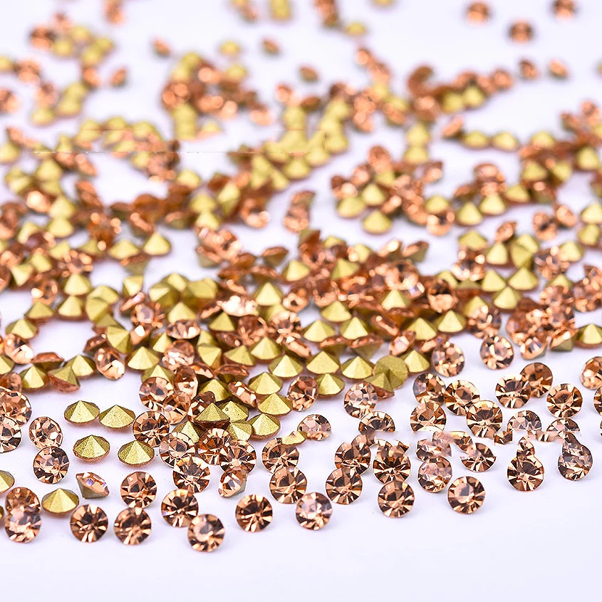 5A Runde Strasssteine Diamant-Glaskristalle Glitzer 1~8mm Dekoration Spitze Synthetische Edelsteinperlen für Schmuck DIY Zubehör – Detail 13