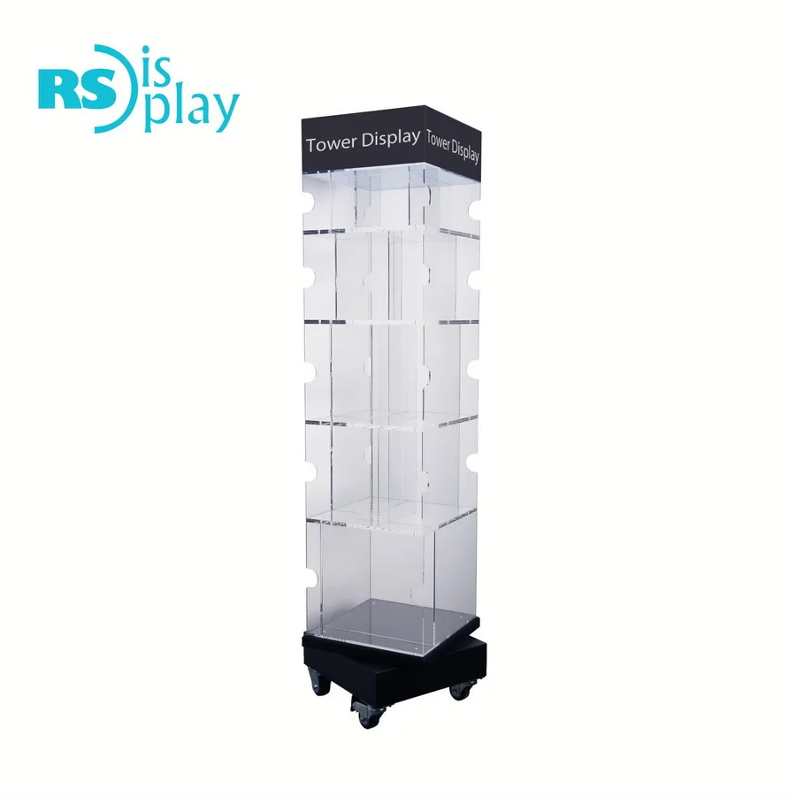 

Rotating Acrylic Floor Display Stand For Book Store