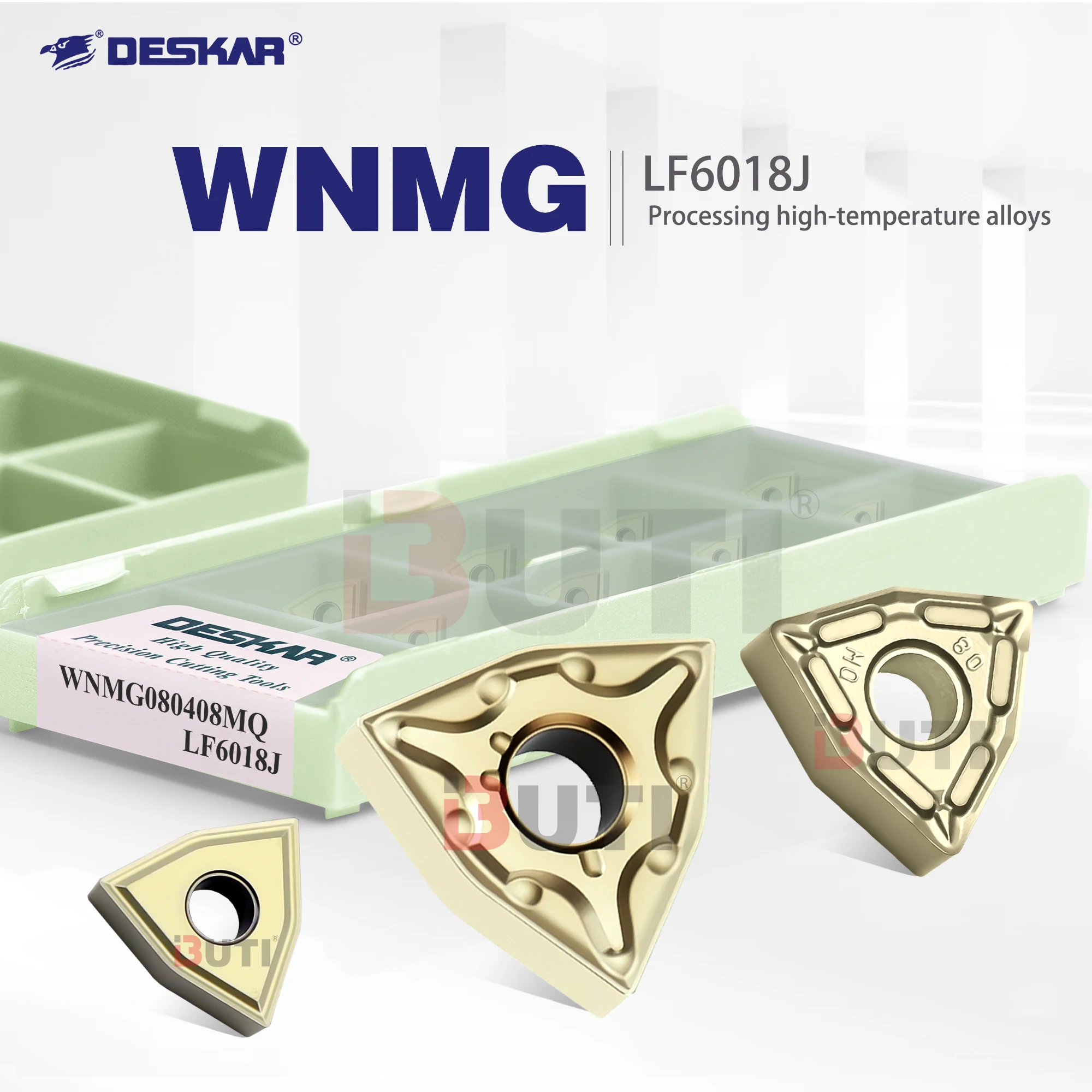 WNMG080404-MQ LF6018J/WNMG08040408-MQ LF6018J DESKAR 100% оригинальные внешние круглые лезвия MQ MA MS LM Токарные пластины со слотом