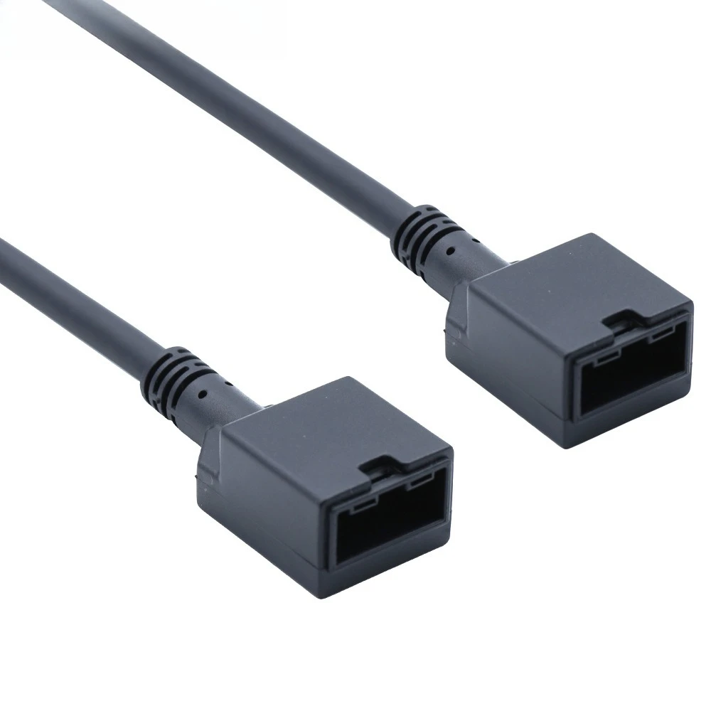 HDMI E type female to HDMI E type female 19P black molded 1.4V 4K car high definition cable