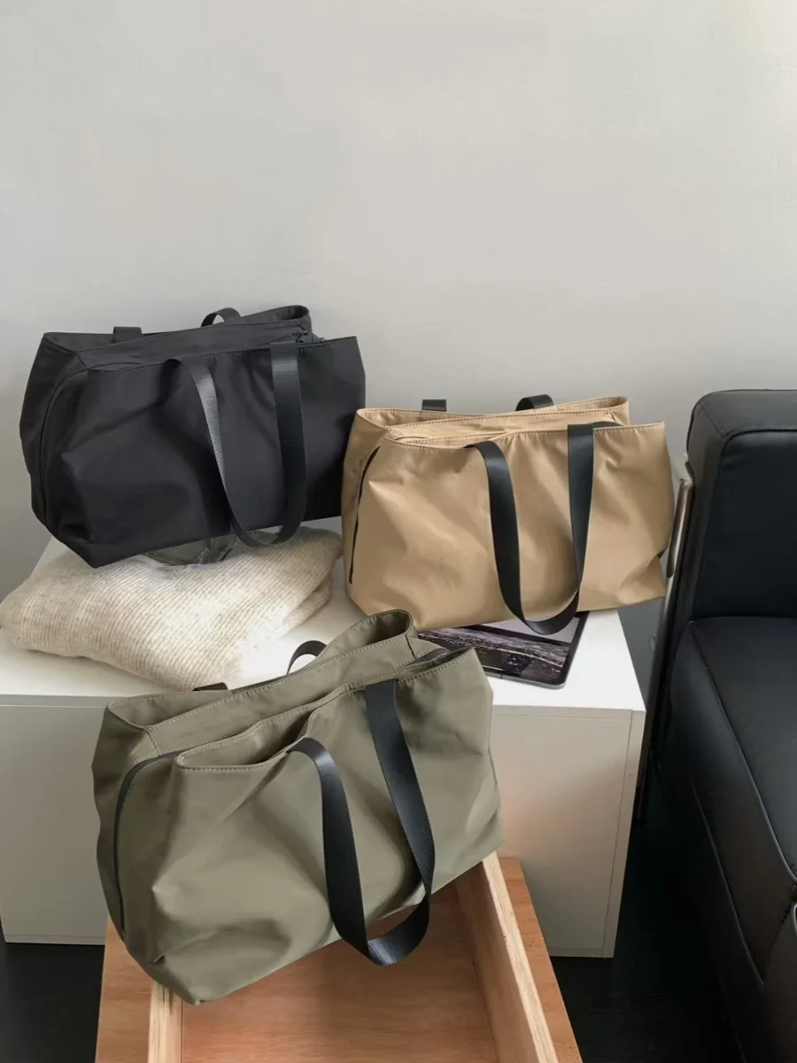 

Large Capaci Nylon Tote Bag Women's oulder Travel Bag ort Trip Waterproof Lightweight Korean Sle Handbag with Phone P...
