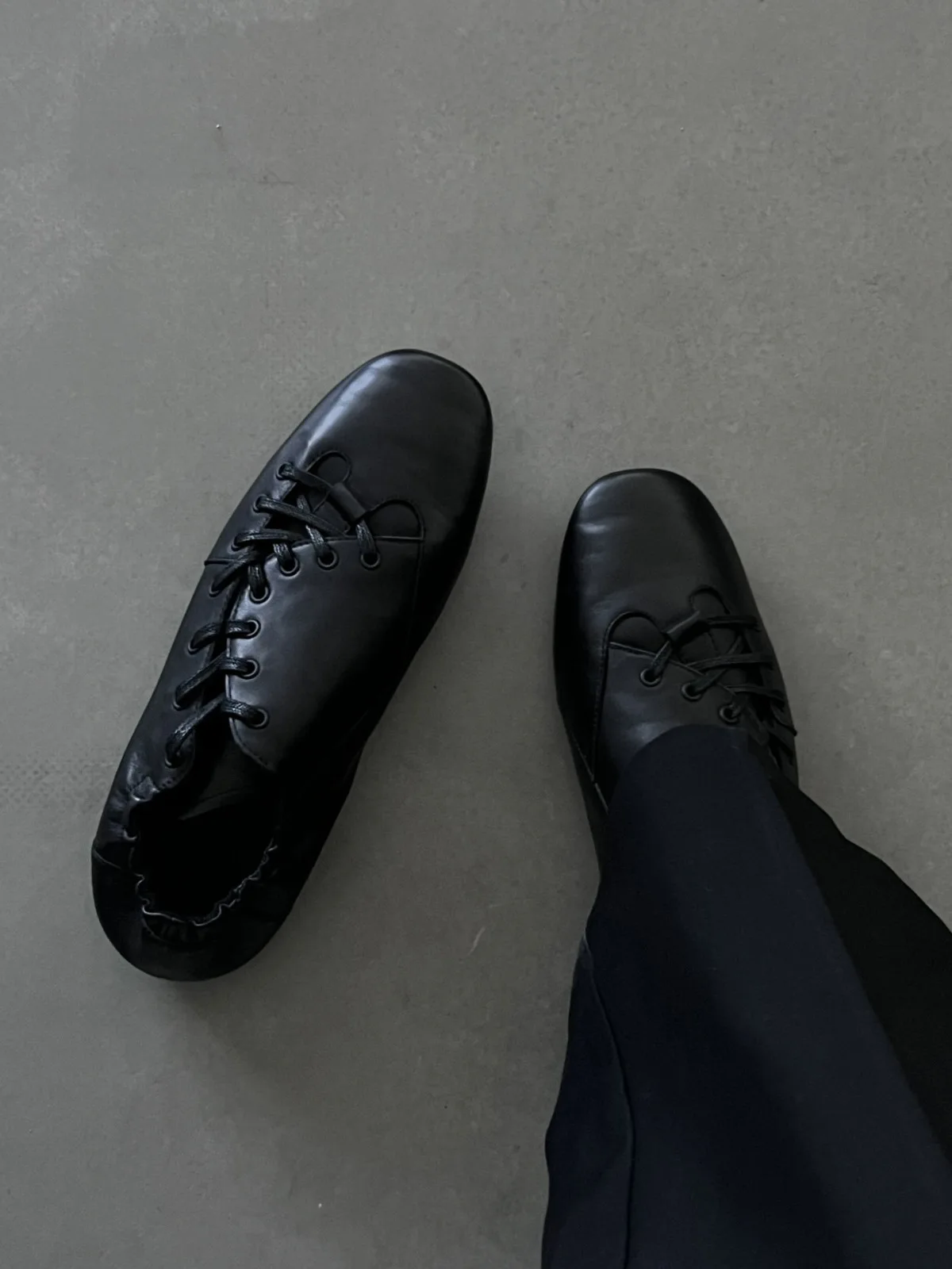 

French Design Leather Slip-On Shoes Women's Square Toe Low Heel Knot Tassel Detail Spring Summer Autumn Winter Seasonal Wear