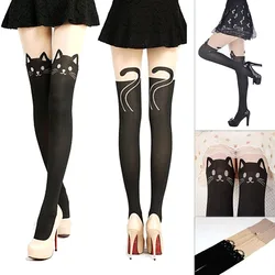 New Women Cute Cat Tail Leggings Female Catoon Sexy Sheer Pantyhose Stockings Christmas Halloween Gift Socks Dropship