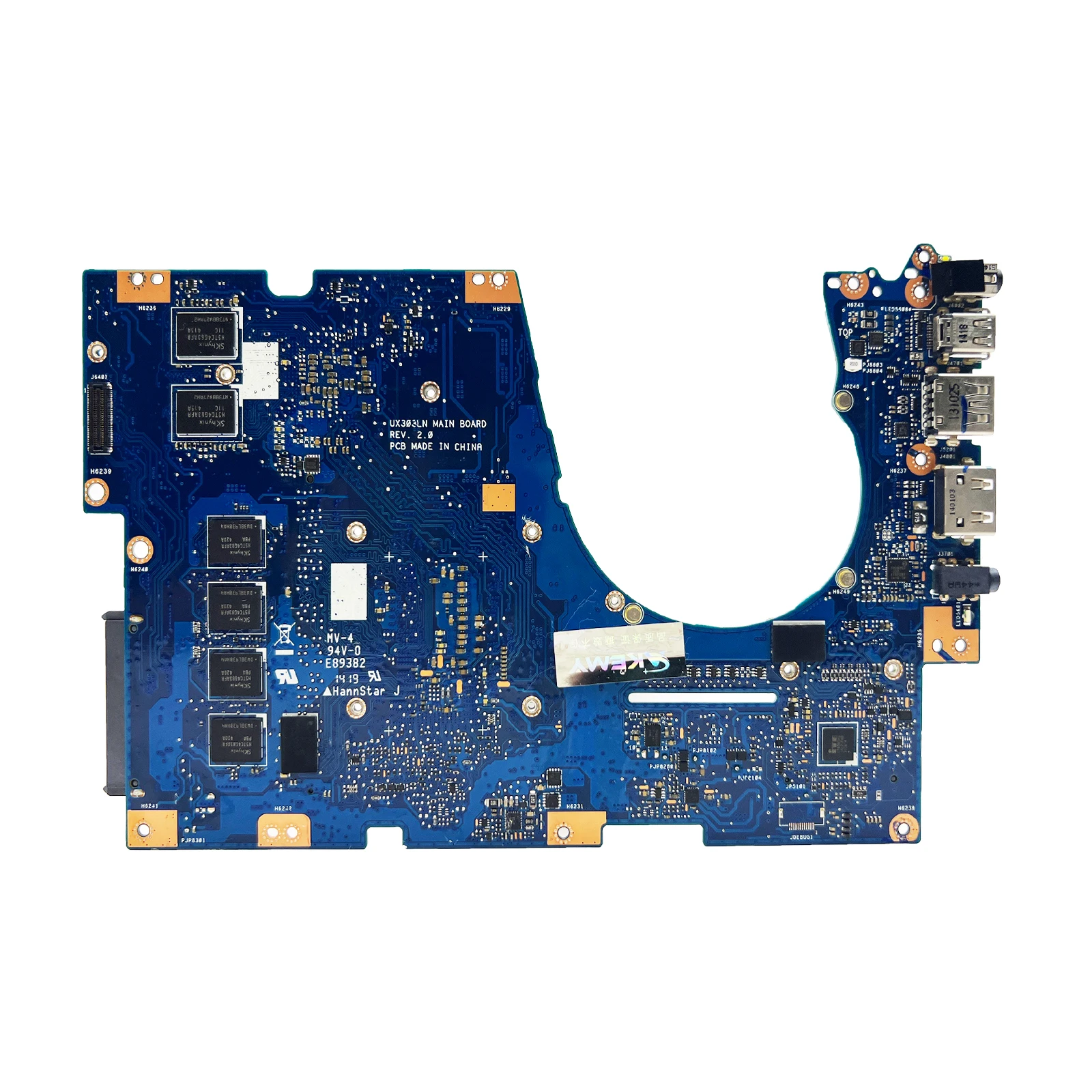 Carte mère d'ordinateur portable pour Asus, UX303L, UX303LN, UX303LB, UX303LA, U303LN, CPU, i3, i5, i7, 4e, inspectés, Isabel, 4 Go de RAM, V2G